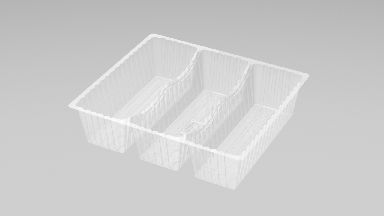 DMD 97 - 3 Cavity Deep Éclair Tray