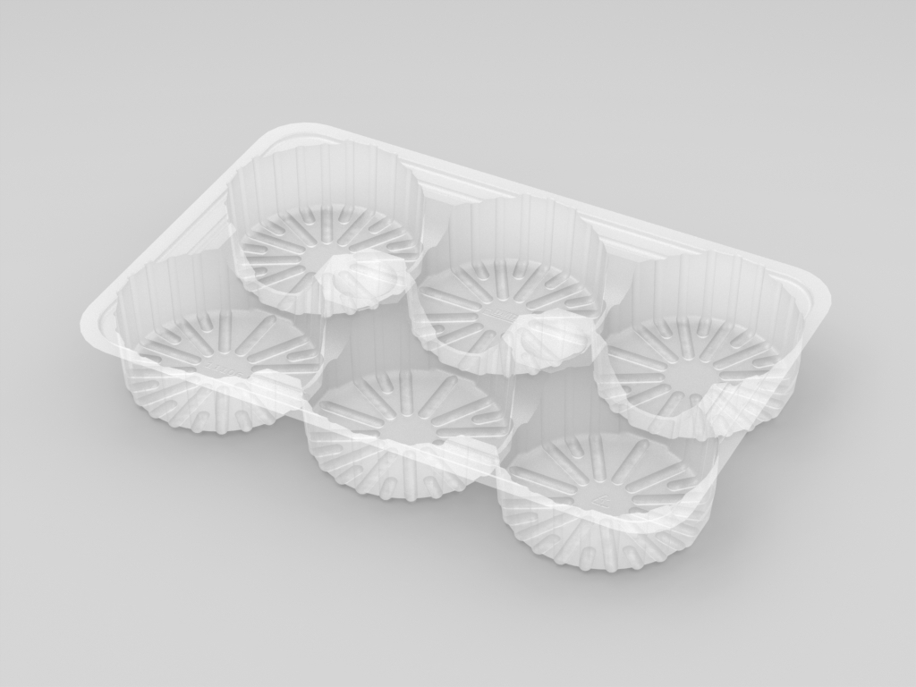 11106 - 6 Cavity Large Pie Tray