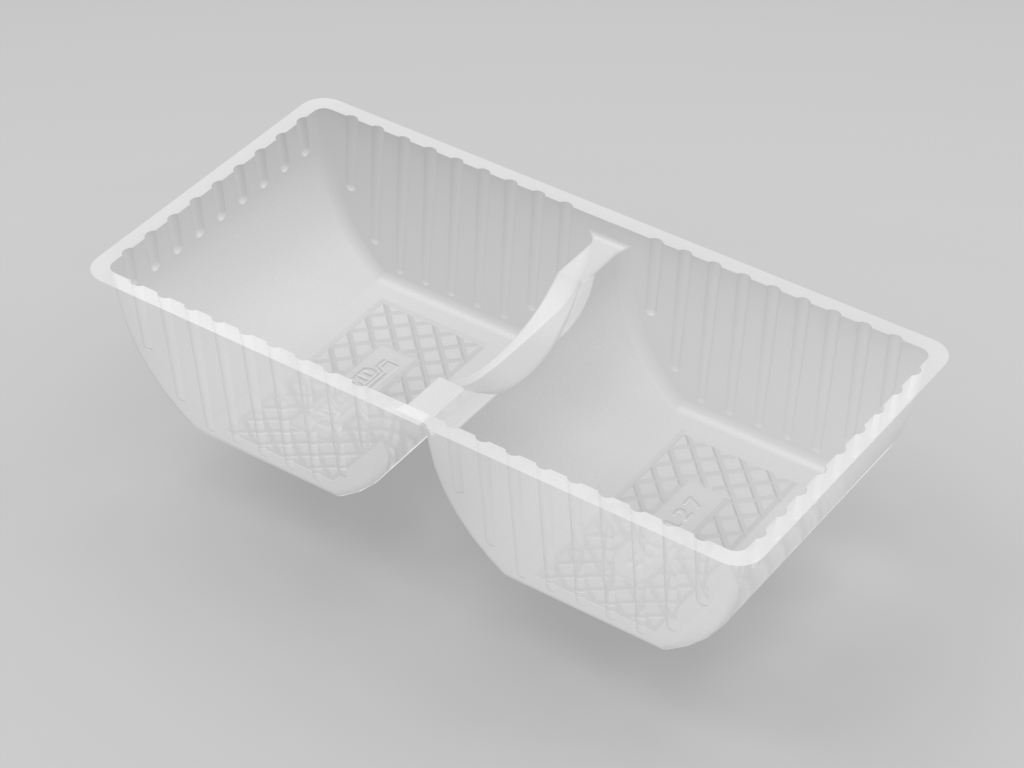 11127 - 2 Cavity Large Biscuit Half Round