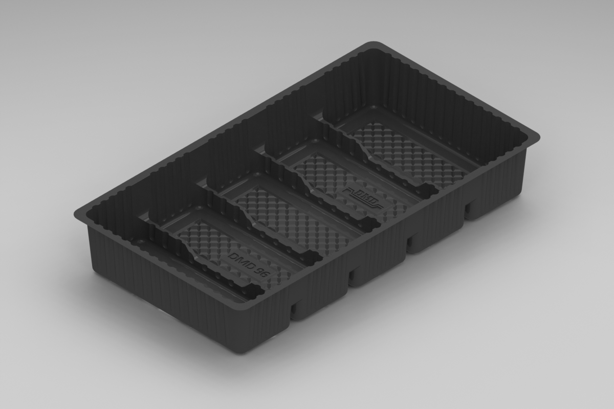 DMD 896 - 5 Cavity Slice Tray - Black