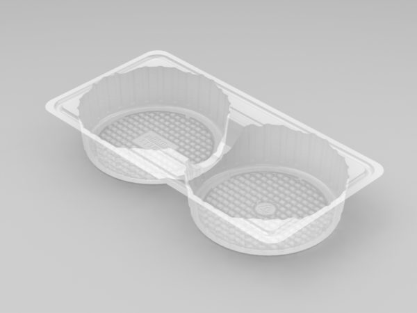 11107 - 2 Cavity Large Pie Tray