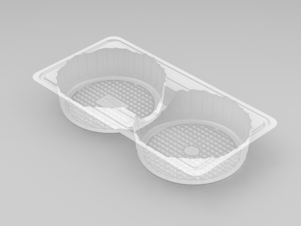11107 - 2 Cavity Large Pie Tray