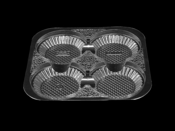 REY004 - 4 Cavity Shallow Tart Tray