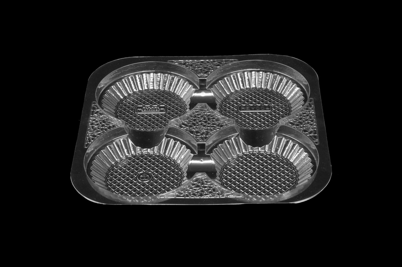 REY004 - 4 Cavity Shallow Tart Tray