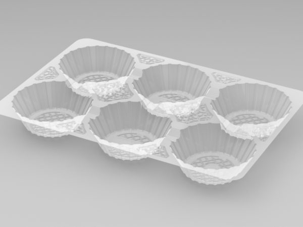 Shallow 6 Cavity Tray