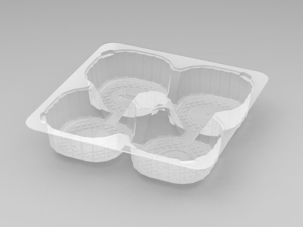 4 Round Cavity Tray
