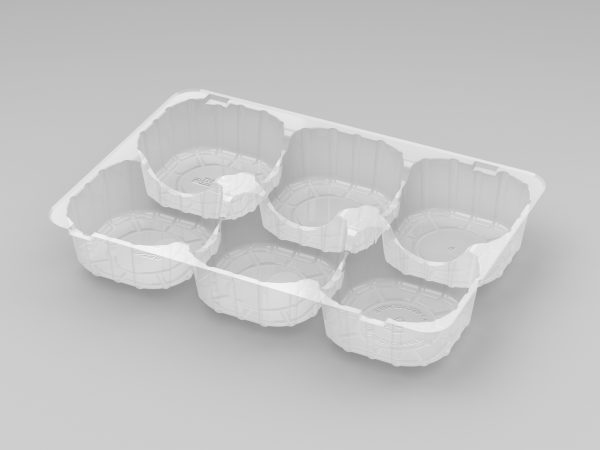 6 Cavity Medium Tray