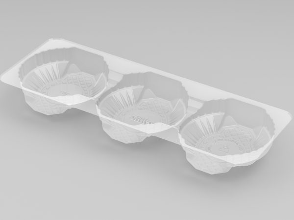 Shallow 3 Cavity Tart Tray