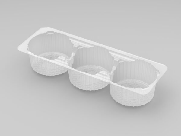 3 Cavity Round Tray